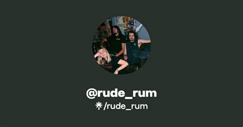 Rude Rum Twitter Instagram Facebook Linktree