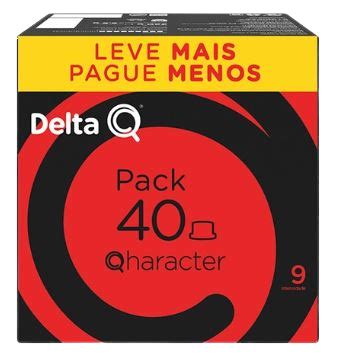 Pack XL 40 Capsulas De Cafe Delta Q Qharacter Intensidade 9 MIX