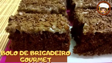 Bolo De Chocolate Super F Cil Cobertura De Brigadeir O Gourmet