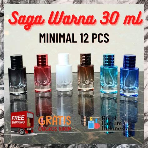 Jual Botol Parfum Kosong Spray Kaca Ml Saga Warna Ml Shopee