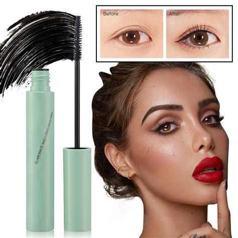 Zaroyeax Mascara Waterproof Slender Curly Thin Brush Head Extremely Thin Lower Eyelashes The