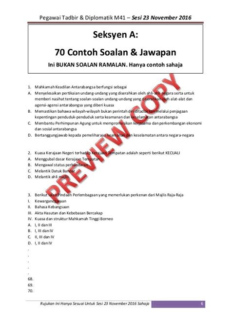 Contoh Soalan Dan Jawapan Exam Ptd 23 November 2016