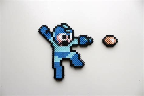 Items Similar To Mega Man Perler Bead Nintendo Perler Beads Nes