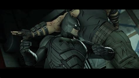 Batman Telltale Batman Vs Bane Fight Youtube