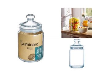 Luminarc Big Pot Club Dose Mit Deckel Liter Glas Transparent Stk