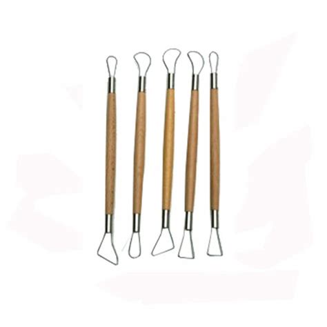 Outils de poterie Mirettes double coupante 22 cm 5 pièces