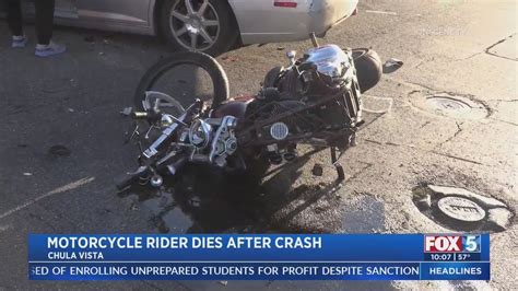 Motorcycle Rider Dies After Crash Youtube