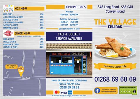 The Village Fish Bar Menu by Fábio Delgado - Issuu