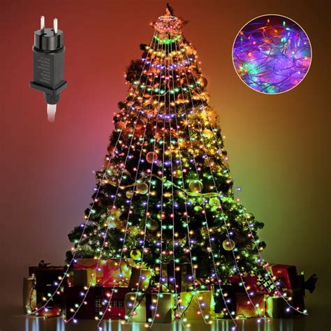 Kerstboom Met Led Kerstboom Rgb Plastic Kerstversiering Cm Groen