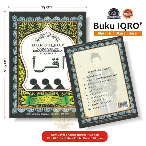 Jual Buku Iqro Iqra Bendel Jilid Ukuran Besar Original Shopee