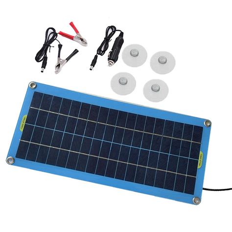 Panneau Solaire W V Sortie Usb Cellules Solaires Poly Contr Leur De