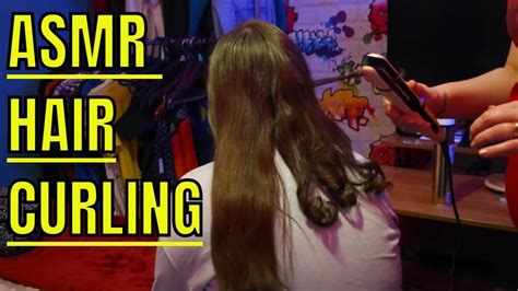 Asmr Relaxing Hair Curling Brushing Hair Styling And Spraying Sounds