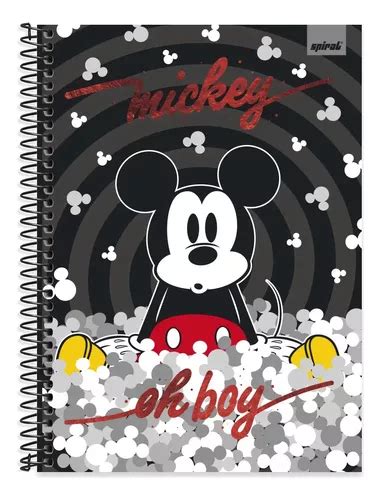 Cuaderno clásico de tapa dura de Mickey Mouse 1 materia 80 F color