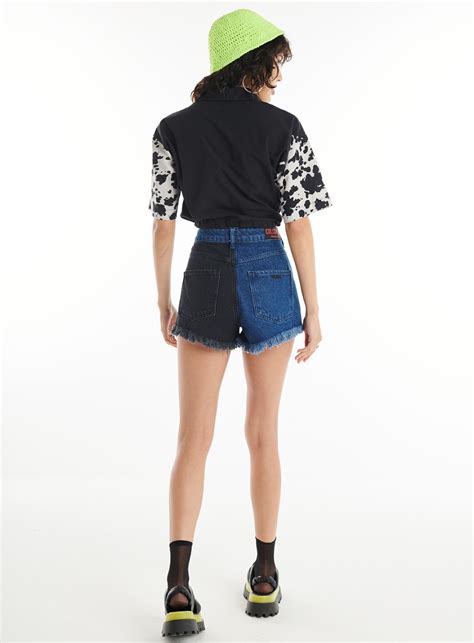 Camisa Cropped Com Elástico Rodeo Clc Colcci