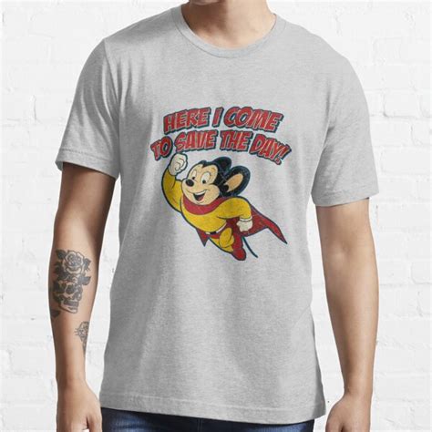 Vintage Mighty Mouse Superhero T Shirt For Sale By Nostalgic Stuff Redbubble Mighty Mouse