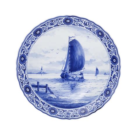 Bord Schip Delfts Blauw UitvaartStore Nl UitvaartStore