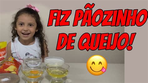 Fiz Uma Receita Deliciosa De PÃozinho De Queijo Youtube