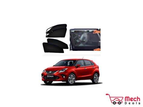 Magnetic Sun Shade Curtains With Zipper For Toyota Glanza Mdglanzass