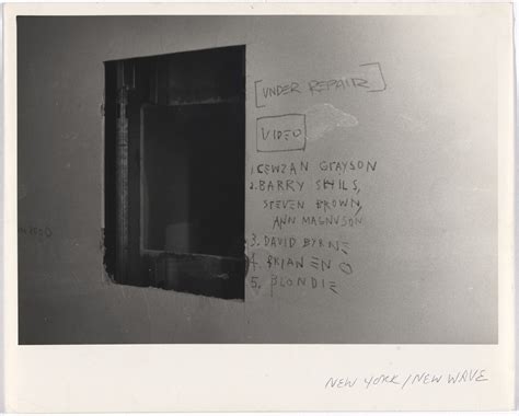 Photograph of video monitor in the P.S. 1 exhibition, "New York/New