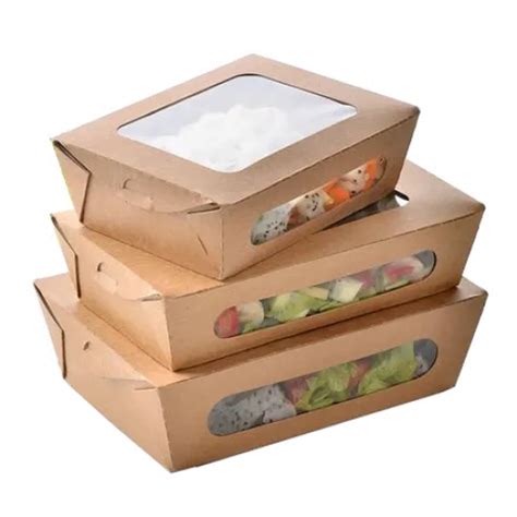 Salad Boxes With Window Salad Box With Window Manufacturer From Surat