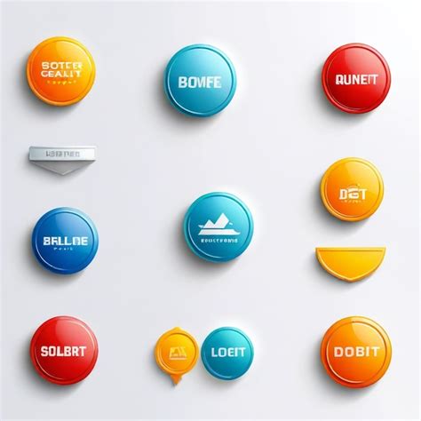 A Collection Of Colorful Buttons With The Word Quot Search Quot On Them