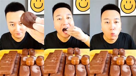 🍩🍦asmr Chocolate Series🍨🍫（crunchy Sounds）eating With Emojis Mukbang