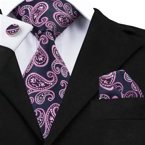 New Tie For Men Tie Set Silk Classic Paisley Ties For Men Jacquare