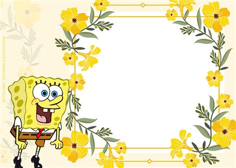 10 Adventure Together Spongebob Squarepants Birthday Invitation