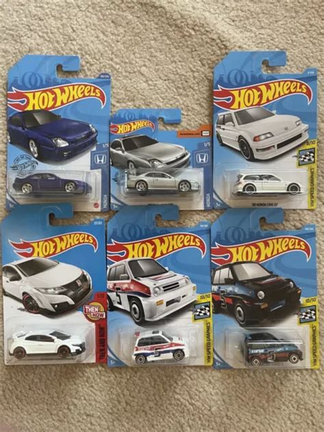 Hot Wheels Honda Prelude Civic Turbo Set Of Jdm Furious Type R Eur Picclick Fr