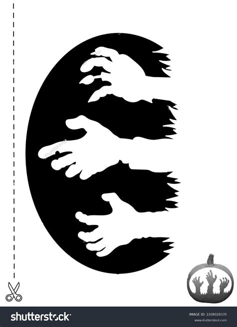 Paw Print Pumpkin Stencil