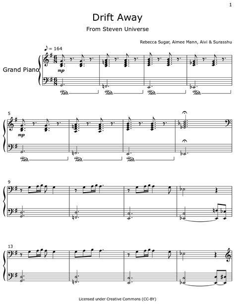 Drift Away Sheet Music For Piano