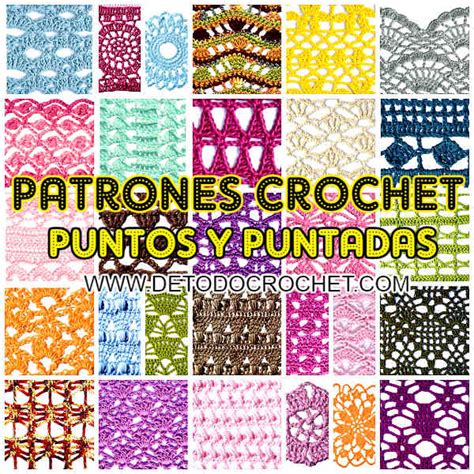 30 Patrones De Puntos Y Puntadas Caladas Crochet Todo Crochet