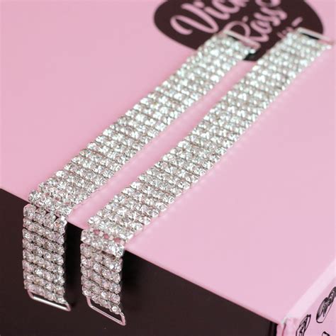 Crystal Silver Bikini Connectors Bottom Bikini Connectors Vicky Ross Fit