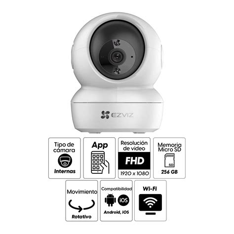 Cámara De Seguridad Ezviz C6n Wifi Interior 2mp 1080p Rotativo