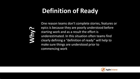 Definition of Ready. - ppt download