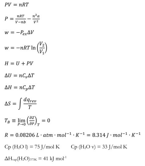 Solved PV = nRT P =- nRT na V-nb V2 w = -PexAV w==nRT IN (7) | Chegg.com