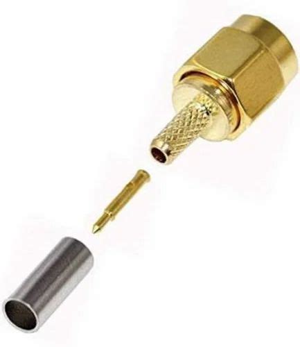 SMA Male Connectors For RG174 Cables, Gold at Rs 20/piece in New Delhi ...