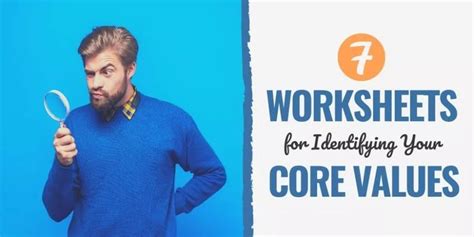 15 Worksheets For Identifying Your Core Values Core Values Personal