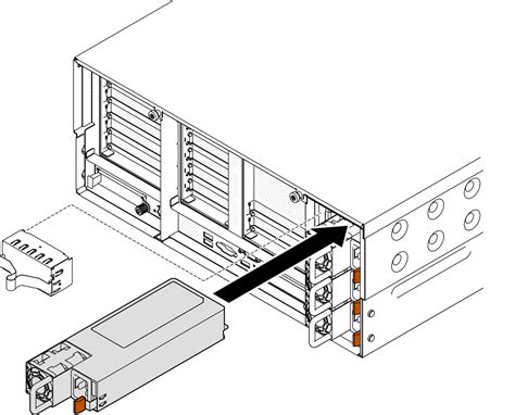 Install A Hot Swap Power Supply Unit SR860 V3 Lenovo Docs
