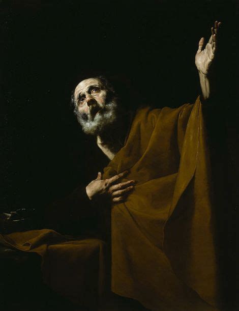 Jose De Ribera Penitent Saint Peter 1628 32 On ArtStack Jose De