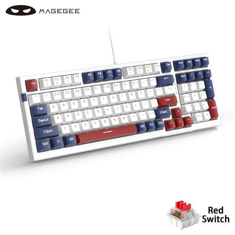 MageGee MageGee MK Sky Mechanical Gaming Keyboard Hot Swappable Small Compact Key Anti