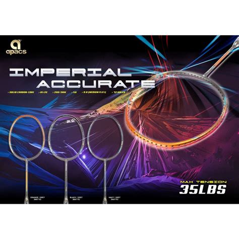 No String ORIGINAL Apacs Imperial Accurate Series Badminton Racket 1