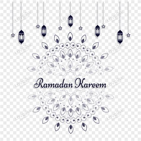 Badge Symbolic Ramadan Kareem Illustration Vector Muslim Editable