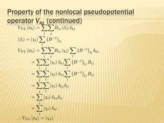 Pseudopotential Of Vanderbilt Ppt