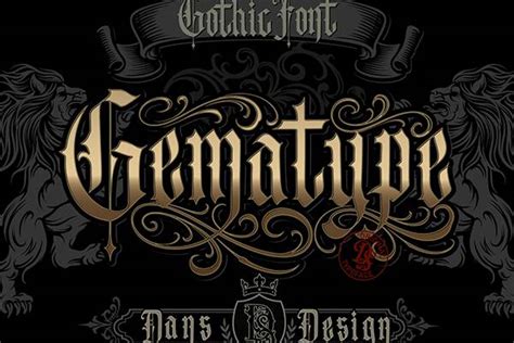 Gothic Tattoo Number fonts | actionfonts.com