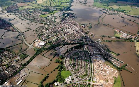 Tewkesbury Gloucestershire During The Great River Severn Floods Of