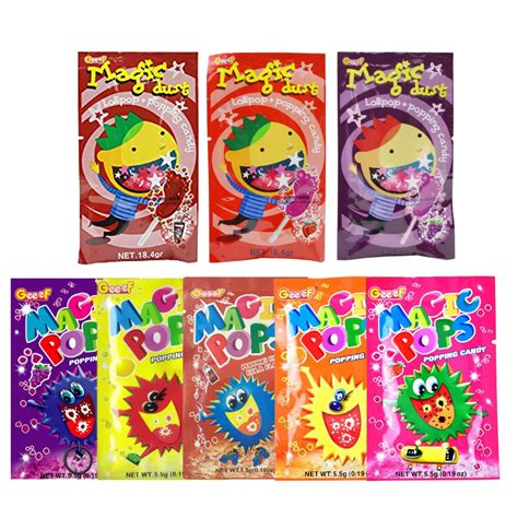 (5.5gx4Packs) Magic Pop Sparkles Sweet Candies Candy Biscuit Cracker ...