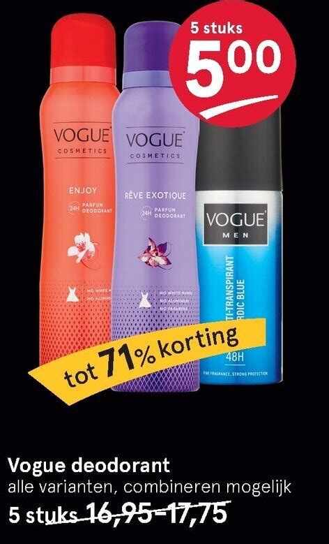 Vogue Deodorant Aanbieding Bij Etos