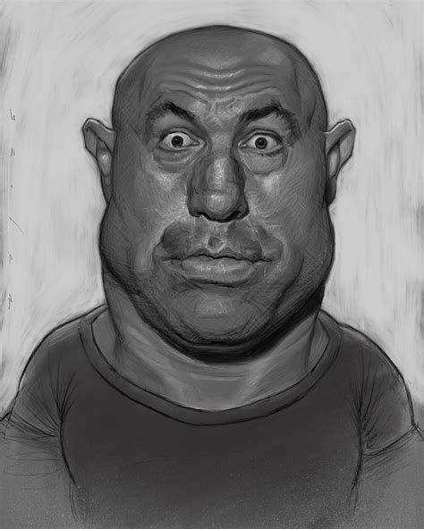 Joe Rogan Drawing On Ipad Using Procreate Slide To See 30 Second