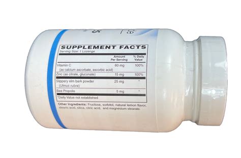 Zinc Lozenges 60 Lozenges Tmn Inc